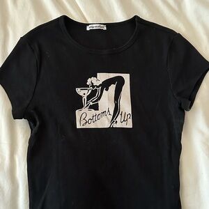 Reformation “bottoms up” cropped tee